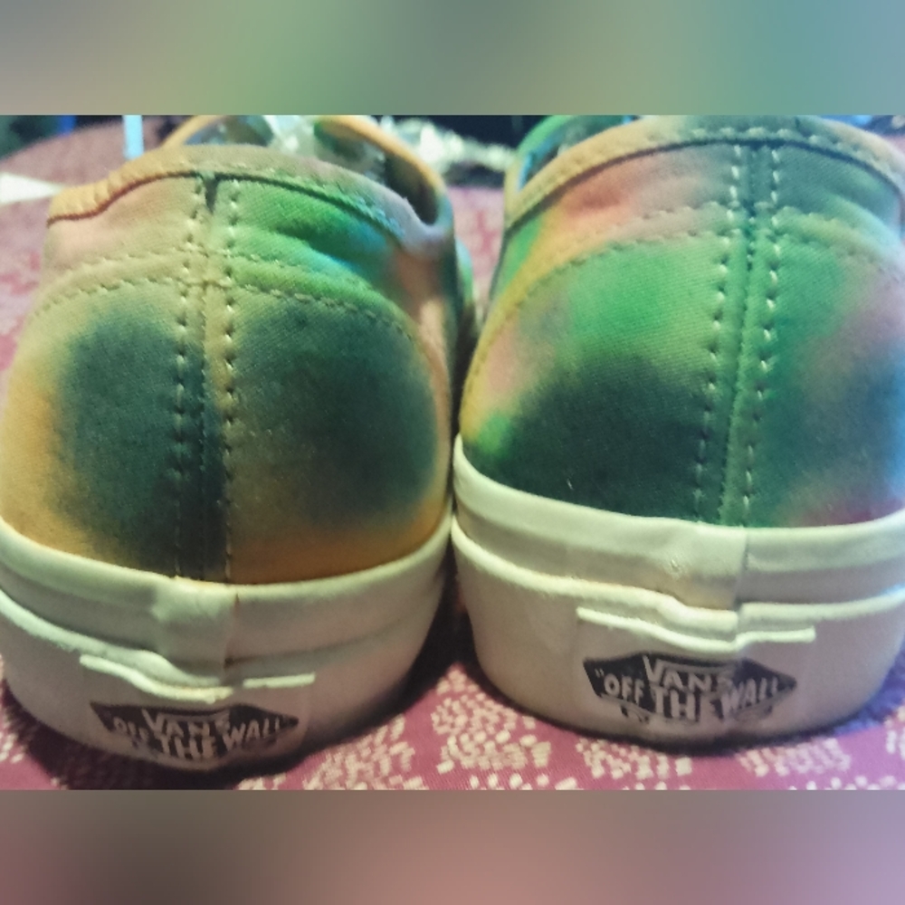 Vans Custom Tie Dyed Casual Sneakers View 3